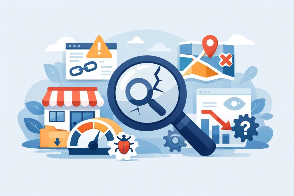 9 SEO-Fehler auf lokalen Websites