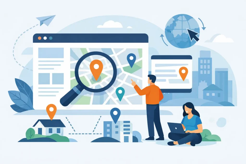 Lokale Landingpage für Servicegebiete erstellen