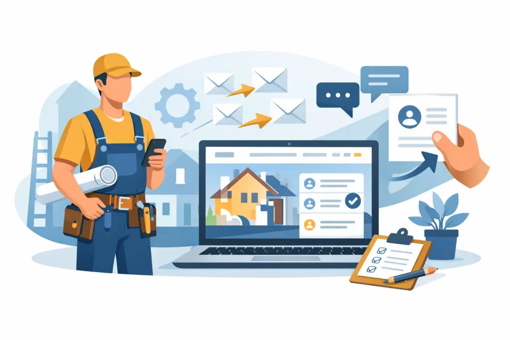 Website für Handwerker, die Anfragen bringt