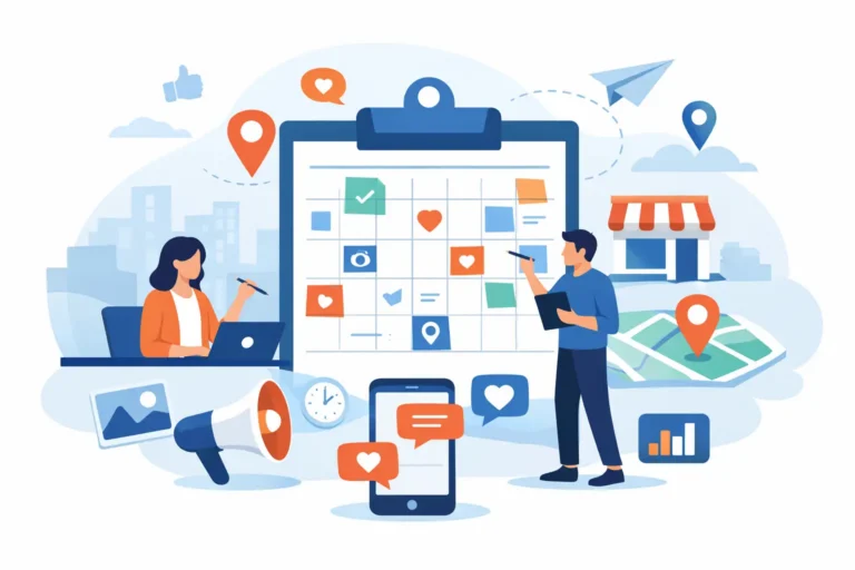 Social Media Redaktionsplan für lokale Unternehmen
